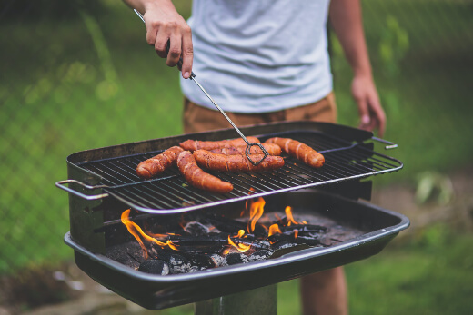 Take special care when having a barbecue or near any kind of flame