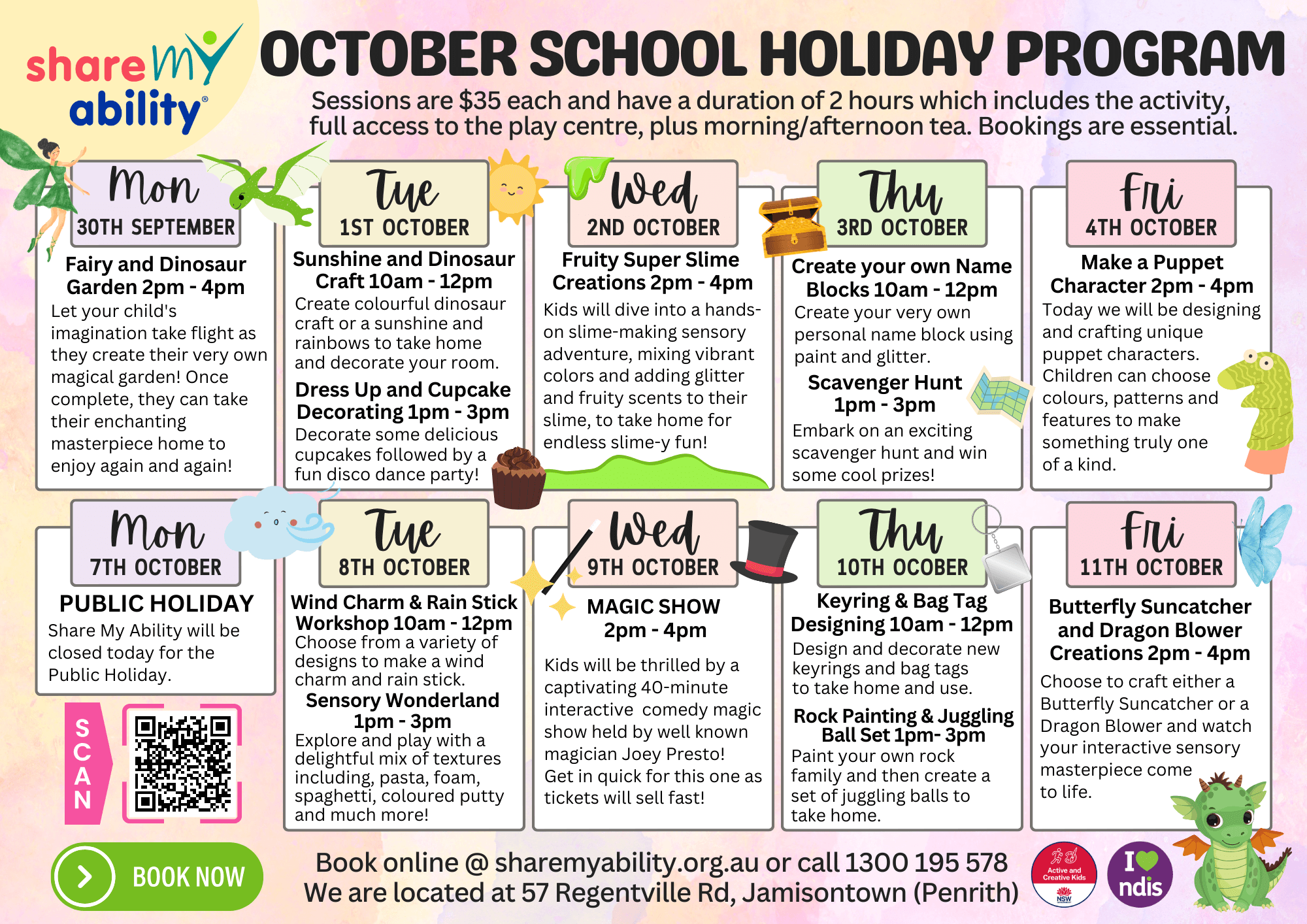 Share My Ability-Oct-School Holidays-Program-2024