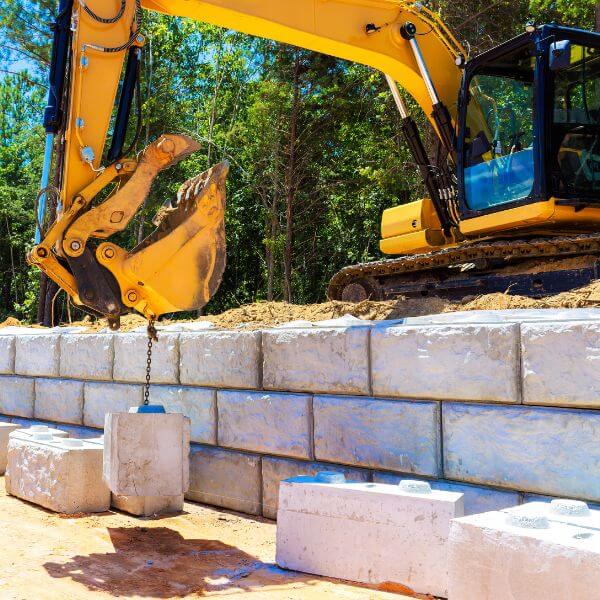 Trusted retaining wall builder in Western Sydney completing block retaining wall construction by West Sydney Landscapes